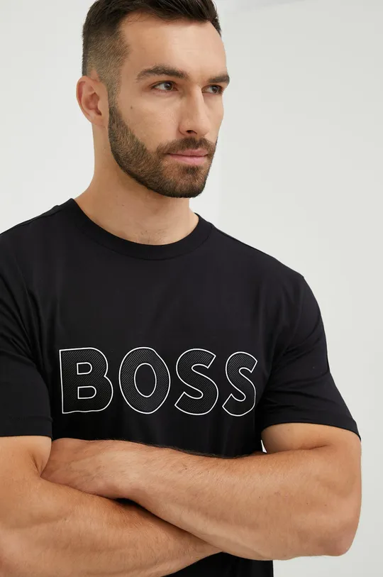 μαύρο Μπλουζάκι BOSS Boss Athleisure