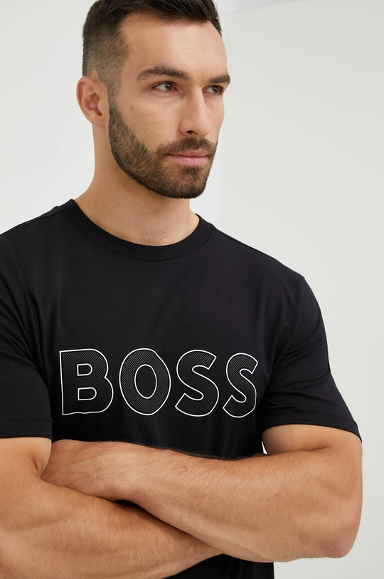 czarny BOSS t-shirt BOSS GREEN 50474232