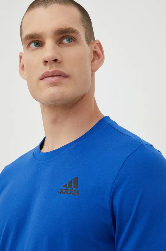 modrá Tréningové tričko adidas Performance Designed To Move Pánsky