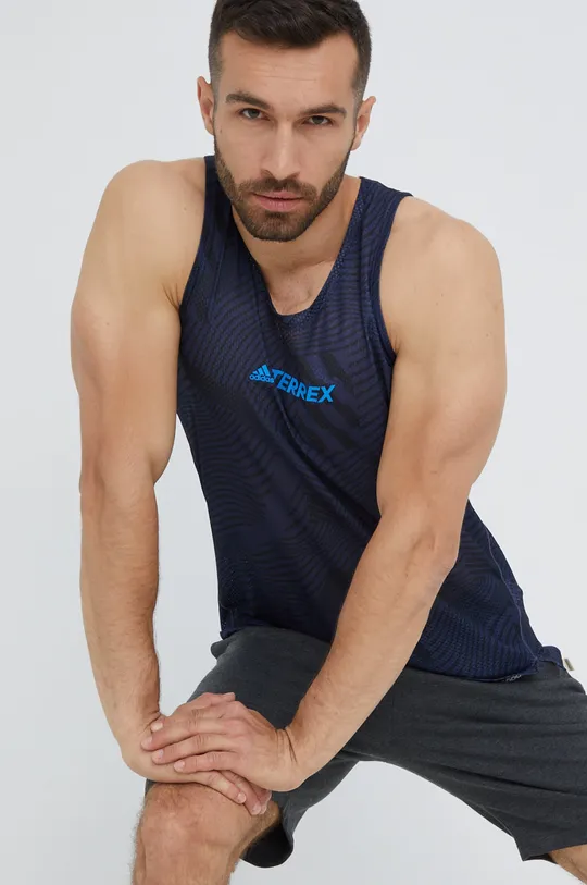 mornarsko plava Sportska majica kratkih rukava adidas TERREX Agravic Muški