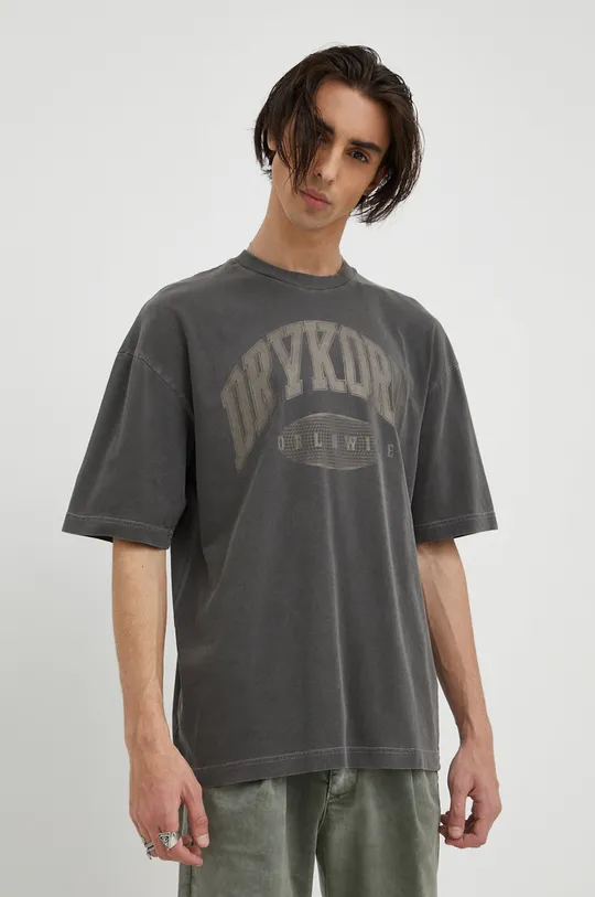 szary Drykorn t-shirt bawełniany