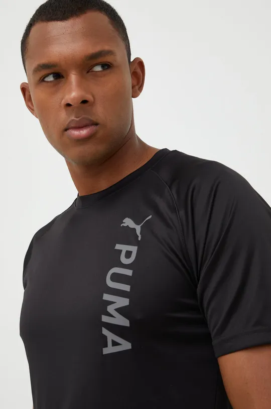 μαύρο Μπλουζάκι προπόνησης Puma Fit