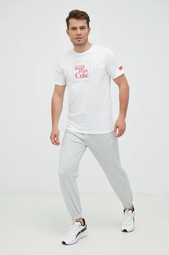 Μπλουζάκι Puma Puma X Coca Cola λευκό