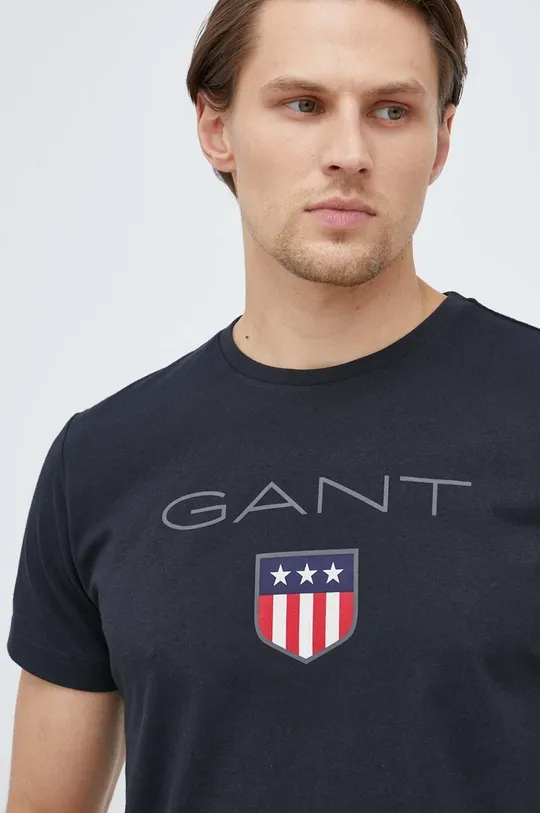 crna Pamučna majica Gant