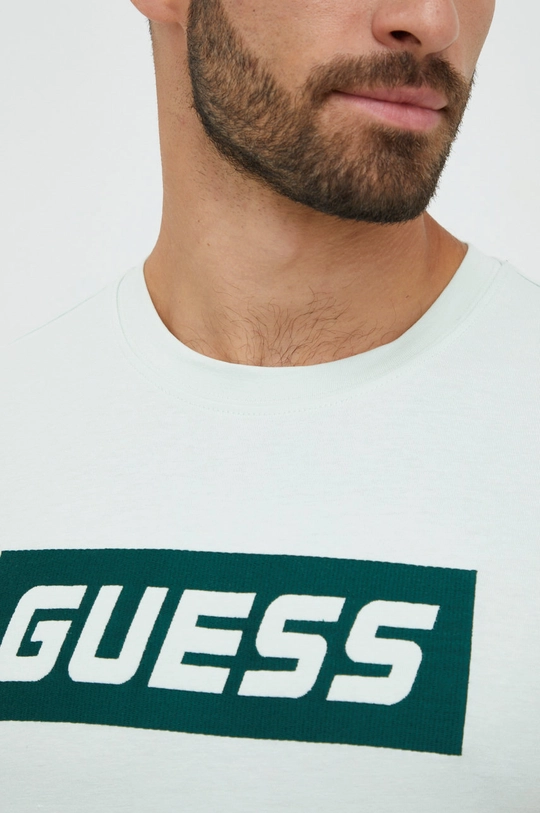 Βαμβακερό μπλουζάκι Guess Ανδρικά