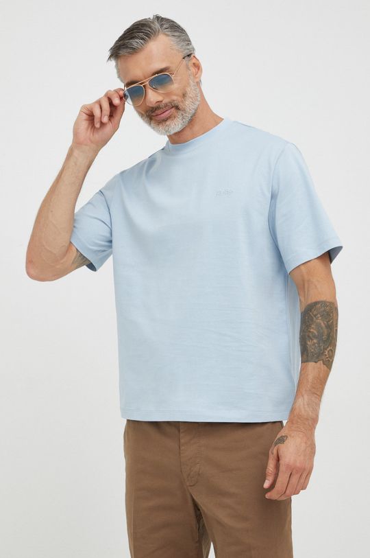 niebieski Michael Kors t-shirt bawełniany CS250WP1V2