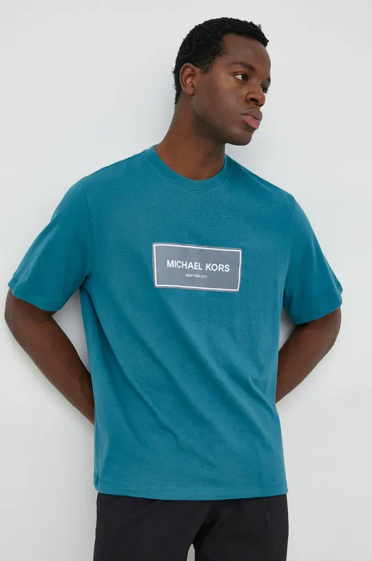 τιρκουάζ Βαμβακερό μπλουζάκι Michael Kors Ανδρικά