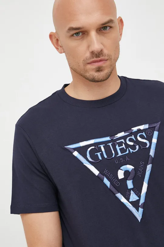 námořnická modř Bavlněné tričko Guess