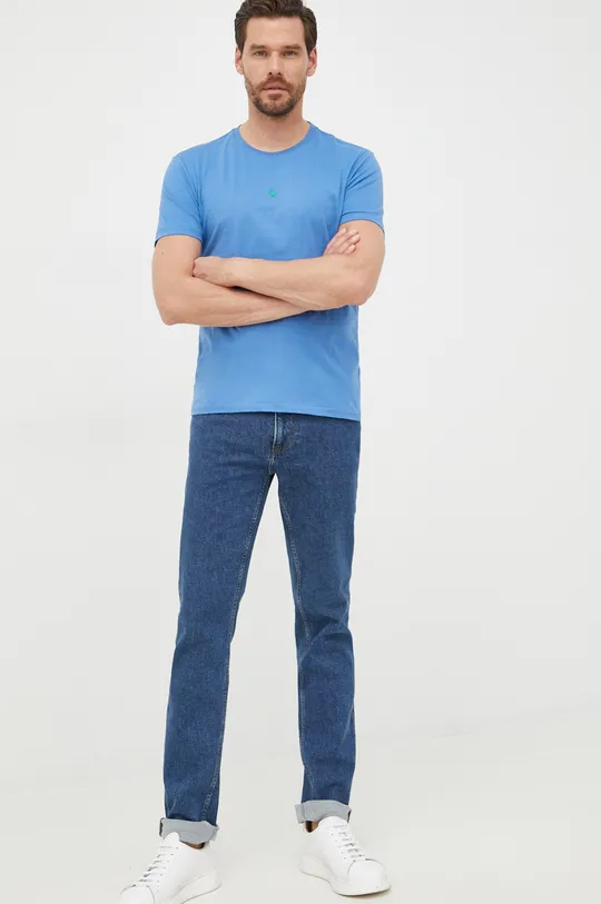 Polo Ralph Lauren t-shirt bawełniany 710839046017 niebieski