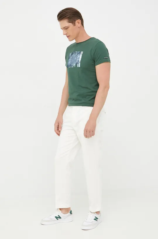 Pepe Jeans t-shirt bawełniany zielony