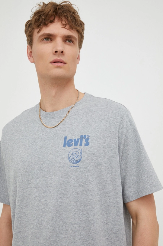 Βαμβακερό μπλουζάκι Levi's Ανδρικά