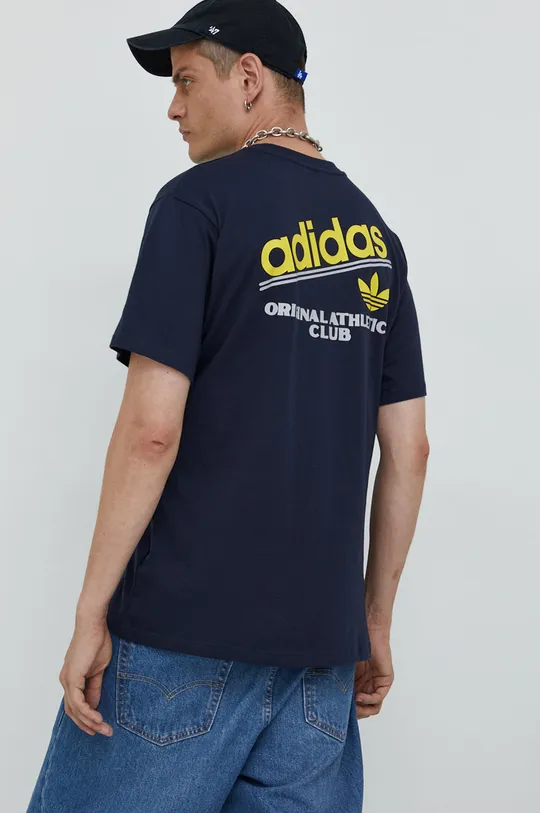 mornarsko modra Bombažna kratka majica adidas Originals