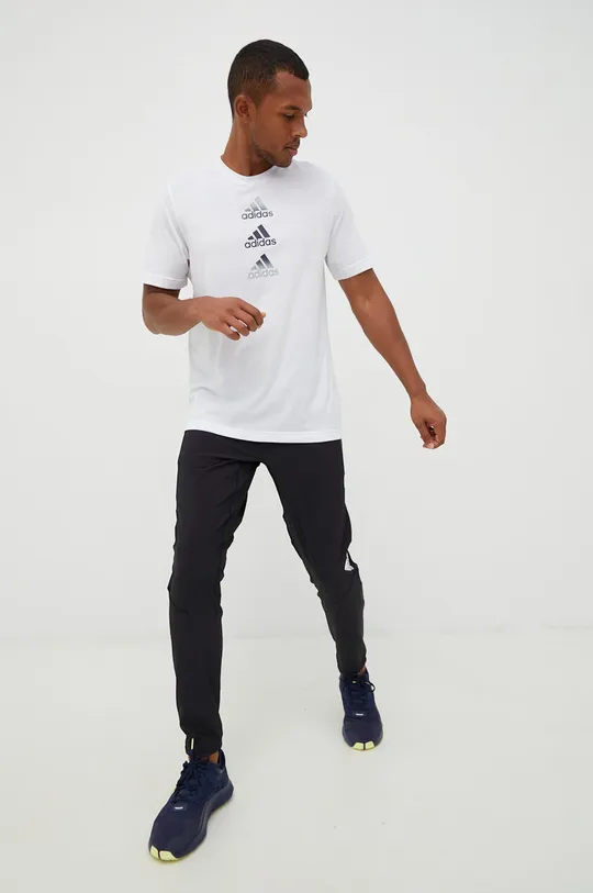 Tréningové tričko adidas Performance Designed To Move biela
