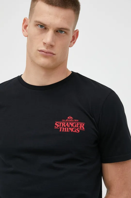 Βαμβακερό μπλουζάκι Quiksilver X Stranger Things
