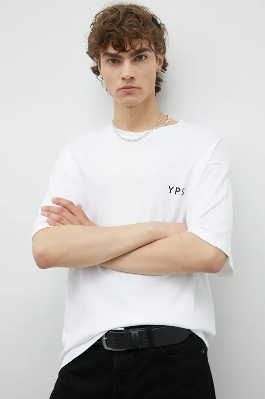 Βαμβακερό μπλουζάκι Young Poets Society Blurry Yoricko λευκό
