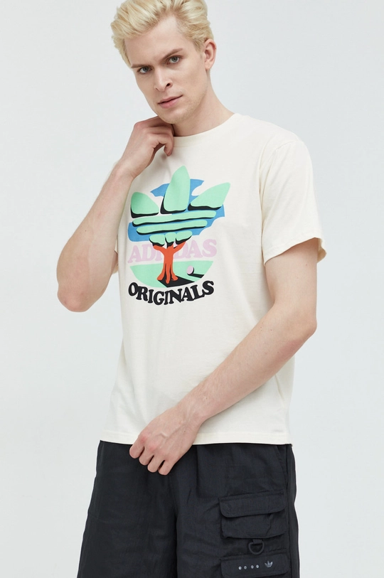 bež Pamučna majica adidas Originals Muški