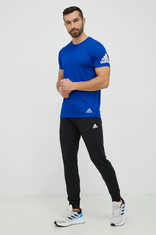 Kratka majica za tek adidas Performance Run It modra