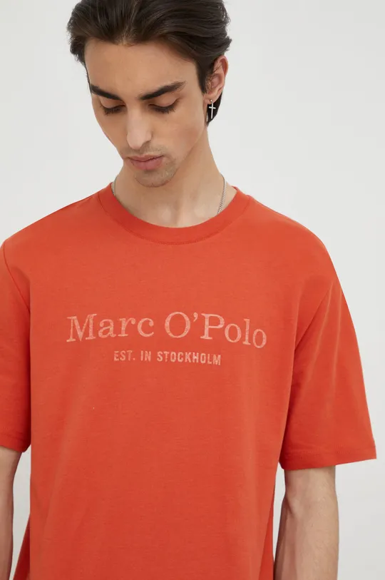 oranžová Bavlnené tričko Marc O'Polo