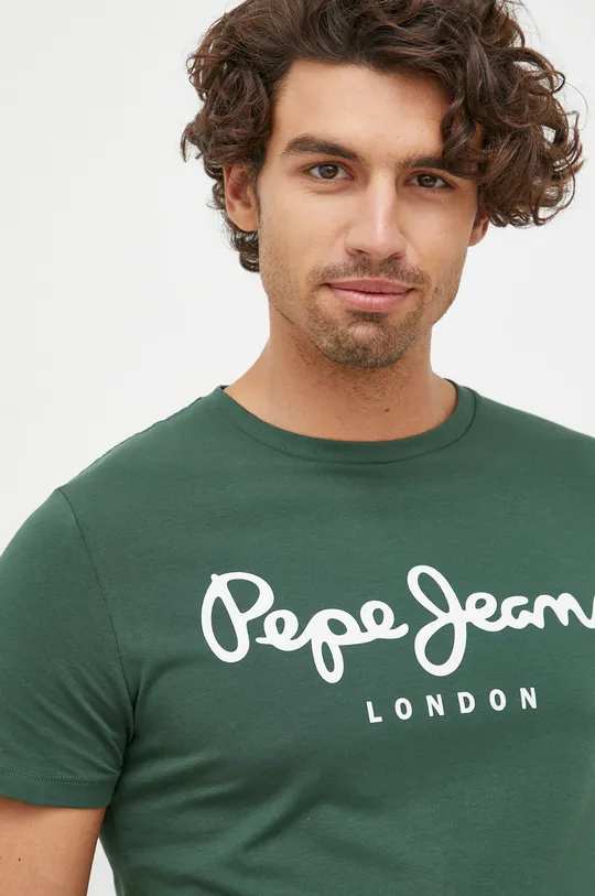 zelena Kratka majica Pepe Jeans Moški