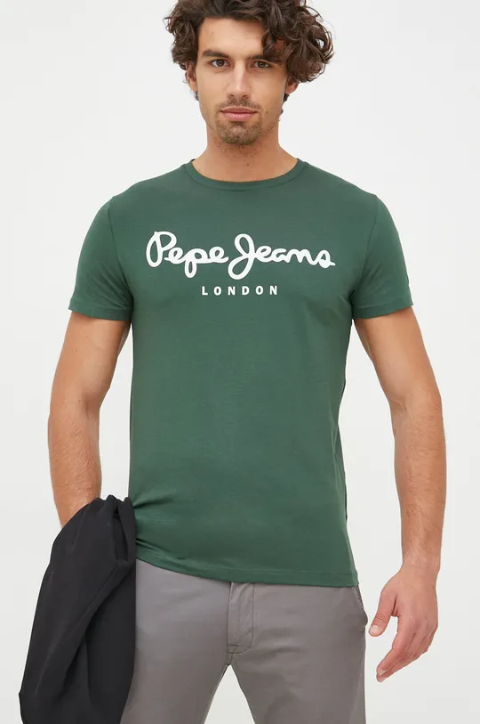 zelená Tričko Pepe Jeans