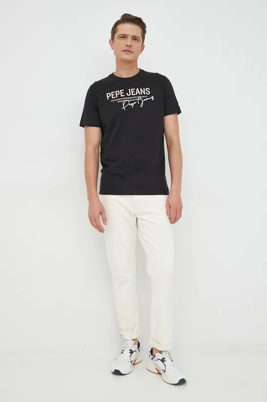 Pepe Jeans t-shirt bawełniany Scout czarny