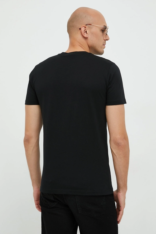 czarny PS Paul Smith t-shirt bawełniany