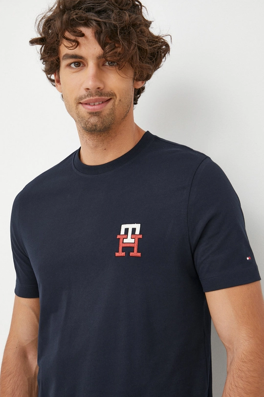 tmavomodrá Tričko Tommy Hilfiger