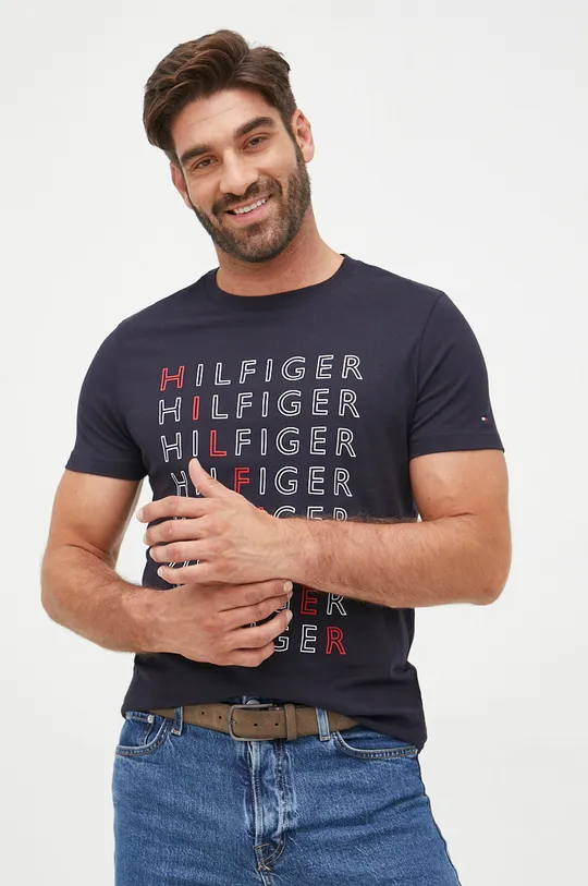 Βαμβακερό μπλουζάκι Tommy Hilfiger  100% Βαμβάκι