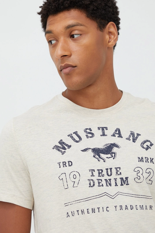 Mustang t-shirt bawełniany Męski