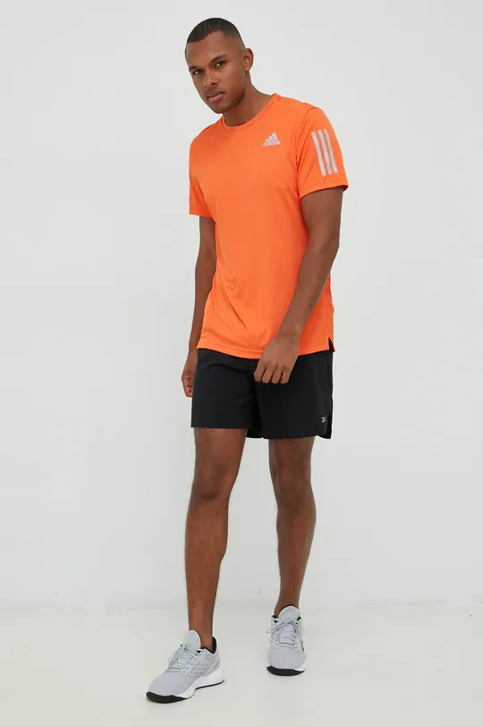 adidas Performance futós póló Own The Run narancssárga