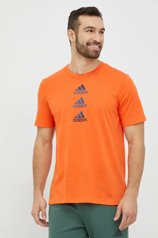 oranžová Tréningové tričko adidas Performance Design to Move Pánsky