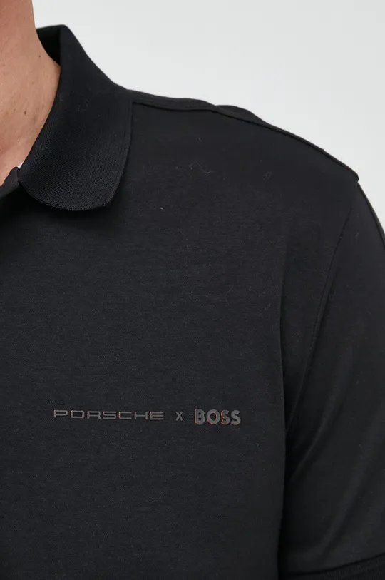 Βαμβακερό μπλουζάκι πόλο BOSS X Porshe Ανδρικά