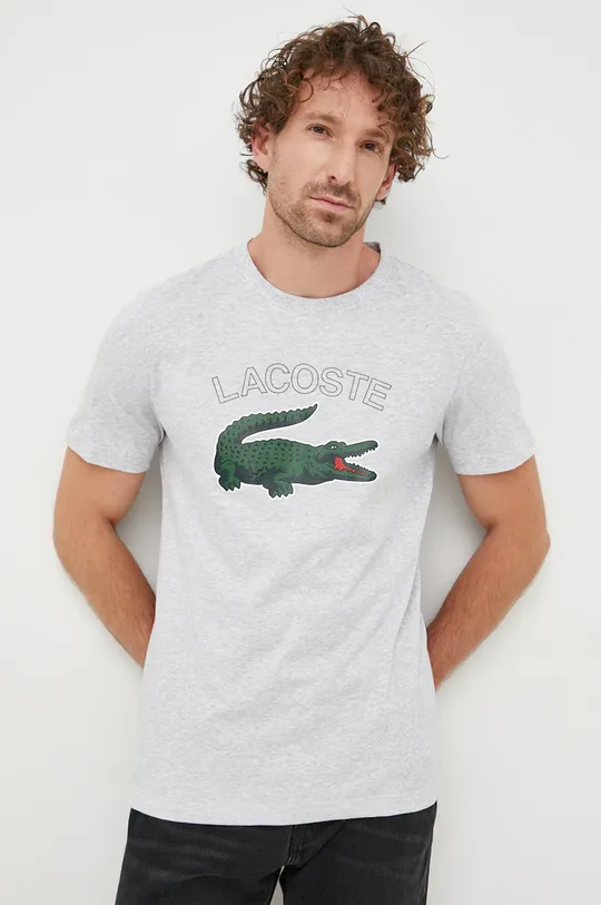 szary Lacoste t-shirt