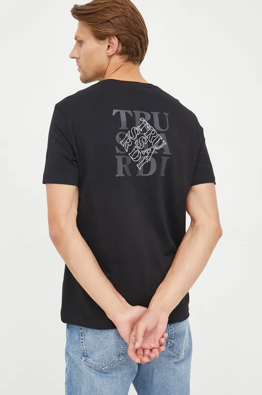 Βαμβακερό μπλουζάκι Trussardi  100% Βαμβάκι