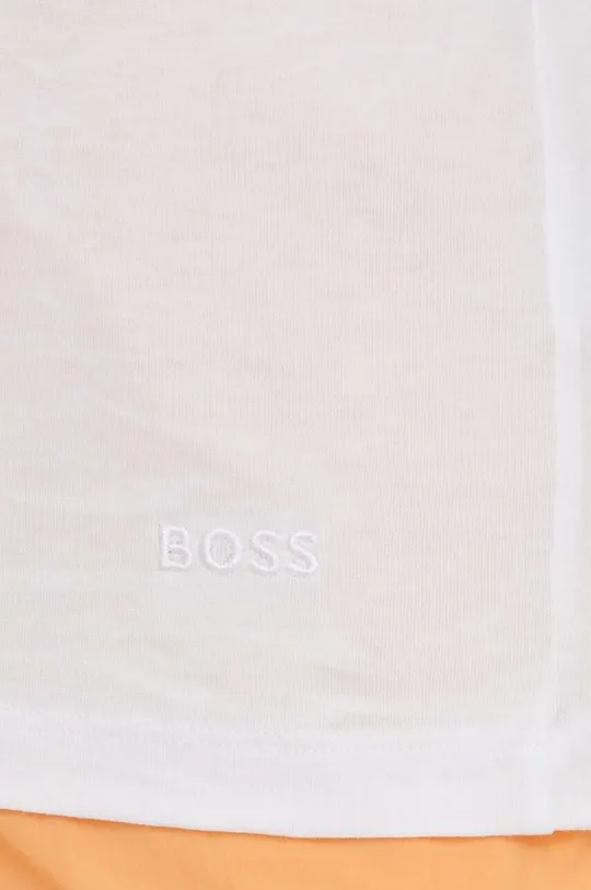 biela Bavlnené tričko BOSS 3-pak