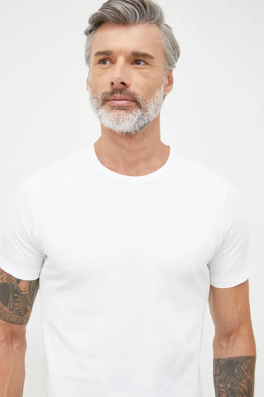 λευκό Βαμβακερό μπλουζάκι BOSS