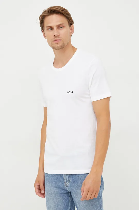 Хлопковая футболка BOSS (3 шт.) мультиколор