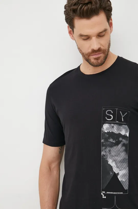 Pamučna majica Sisley  100% Pamuk