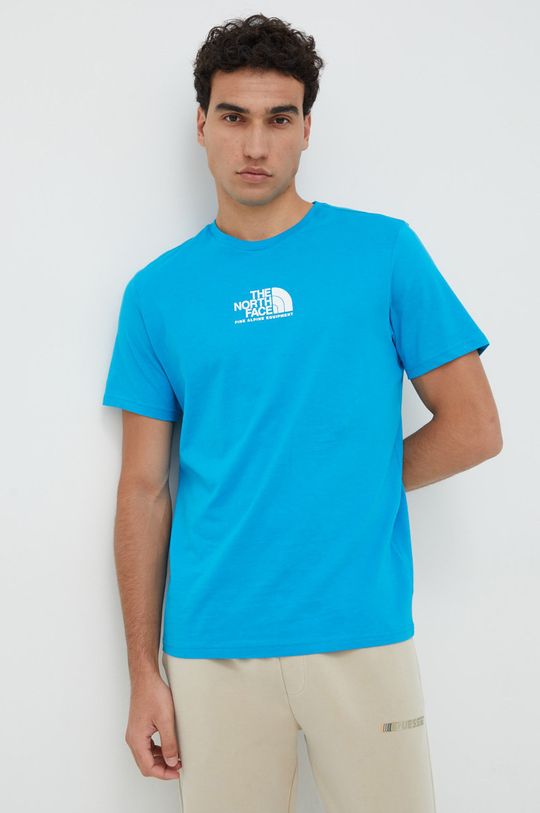 morski The North Face t-shirt bawełniany Męski