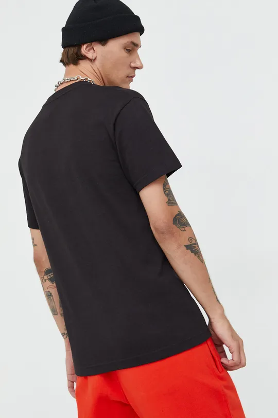 Bombažna kratka majica Primitive črna