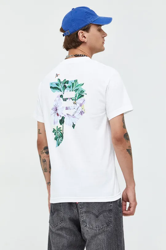 λευκό Βαμβακερό μπλουζάκι Primitive
