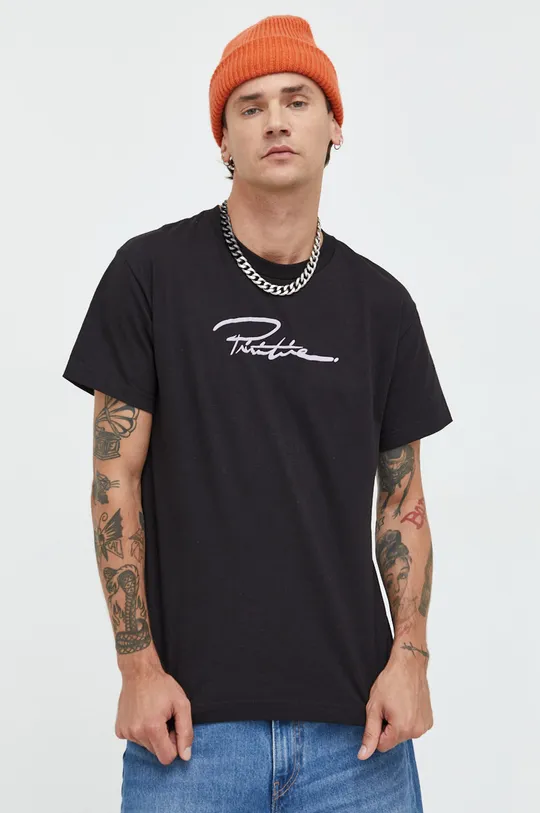 czarny Primitive t-shirt bawełniany Męski