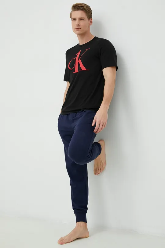 Gornji dio pidžame Calvin Klein Underwear crna