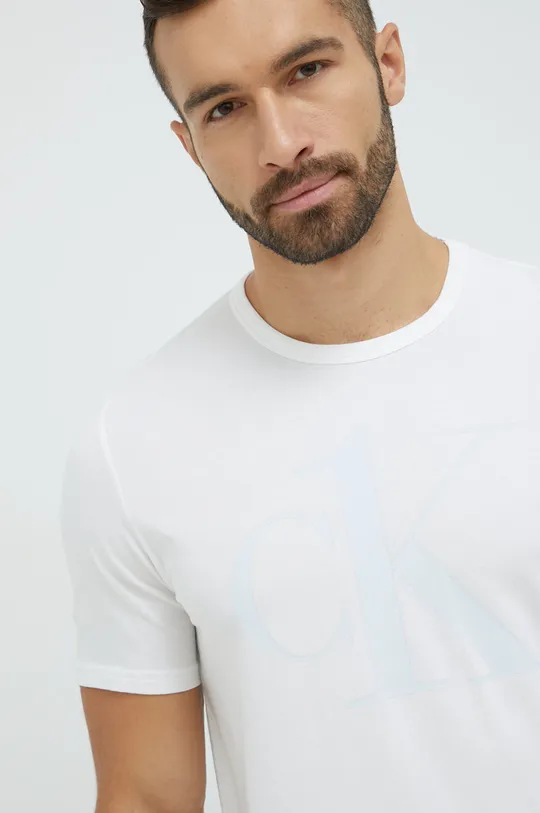 λευκό Μπλουζάκι πιτζάμας Calvin Klein Underwear