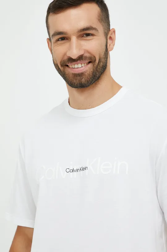 λευκό Μπλουζάκι πιτζάμας Calvin Klein Underwear Ανδρικά
