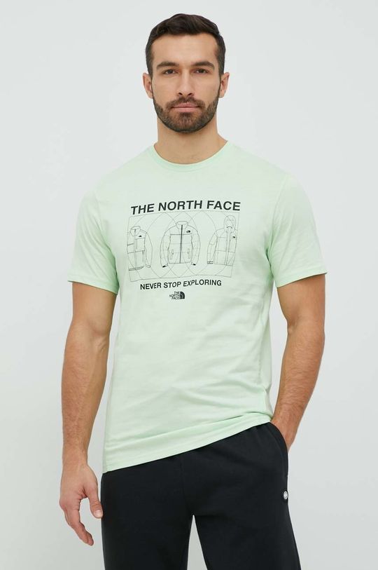 verde deschis The North Face tricou din bumbac