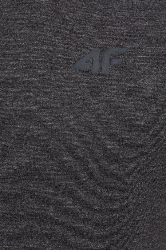 szary 4F t-shirt bawełniany