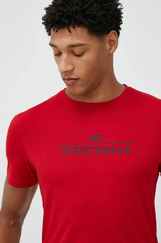 czerwony 4F t-shirt Męski