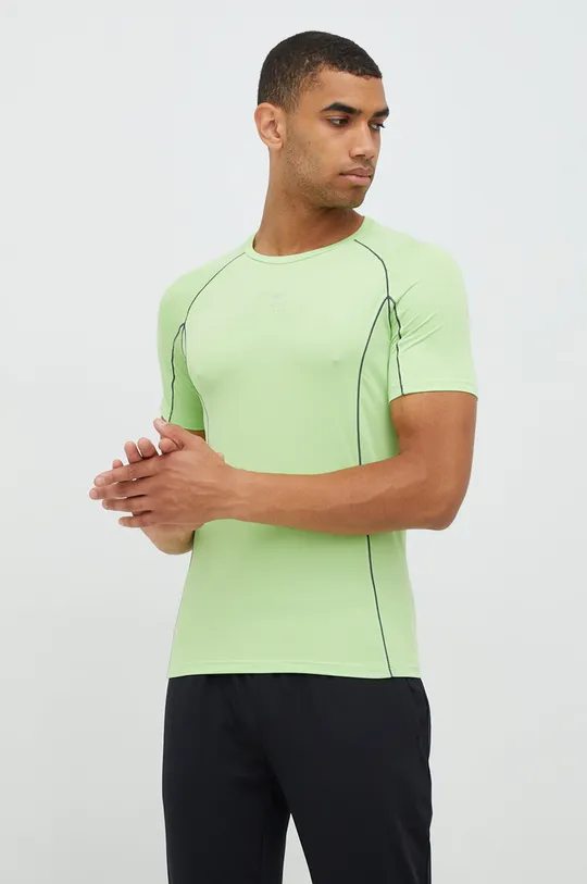 zielony 4F t-shirt do biegania Męski