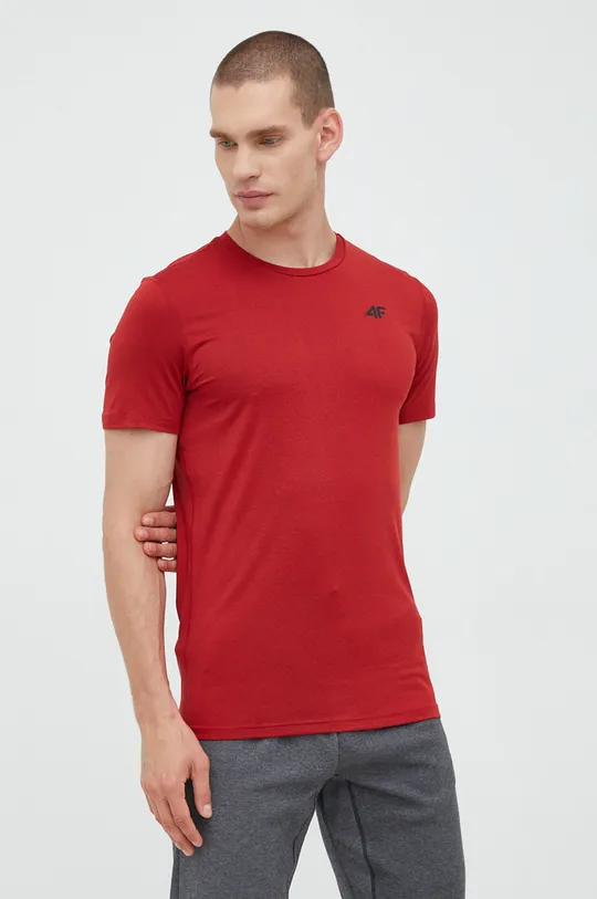 červená Tréningové tričko 4F Pánsky